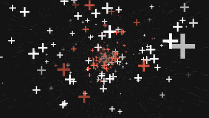 Plus sign Multi Colored Backgrounds