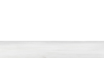 Empty clean wooden surface isolated on white