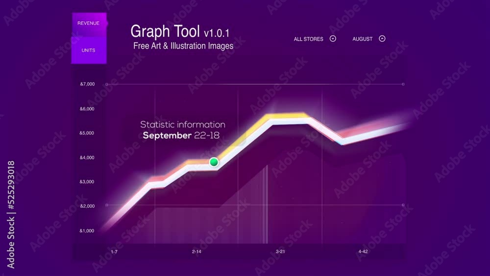 Poster futuristic hud panel positioning and targeting motion element