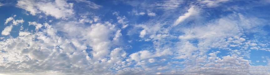 Sky and white clouds panorama