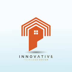 Logo design for a leading real estate platform letter P