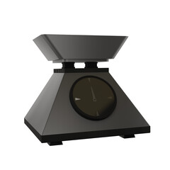3d illustration of a scales icon with a kitchen theme