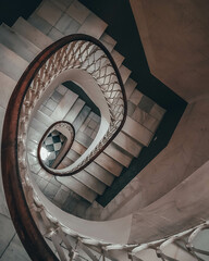 Fototapeta premium Escalera en espiral, fotografía artística