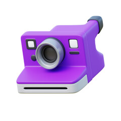 Pollaroid Camera icon isolated 3d Render illustration