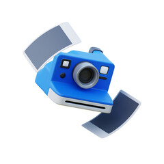 Pollaroid Camera icon isolated 3d Render illustration