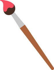 Red Cartoon Paintbrush