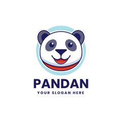 Panda Logo Design Animal Template