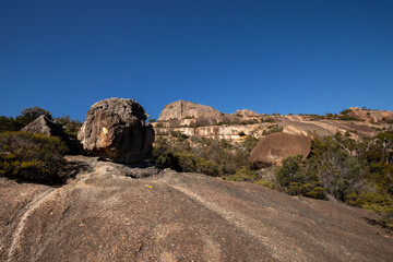 beautiful landscape from mont amos at freycinet national park in tasmania / australia 