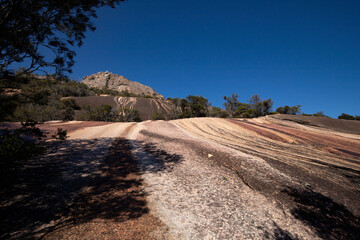 beautiful landscape from mont amos at freycinet national park in tasmania / australia 