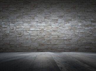 old interior with brick wall