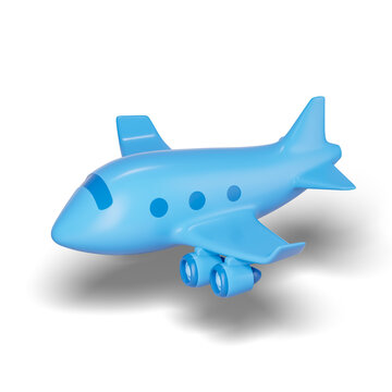 Airplane isometric icon  3d render illustration