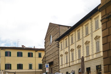 San Francesco square in Arezzo, Tuscany, Italy