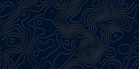 Dark abstract background with gold color flowing line, dark background use for business, corporate, institution,poster, template, party, festive, seminar, vector, illustration 