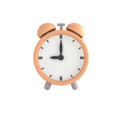 Alarm clock icon isolated 3d render illustration