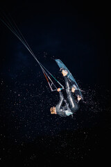 kitesurfing at night