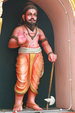 Parashurama, Vishnu avatar in Hindu temple. India