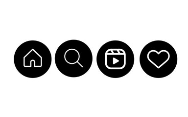 Instagram icon set