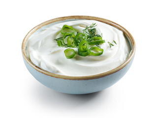 bowl of sour cream or greek yogurt
