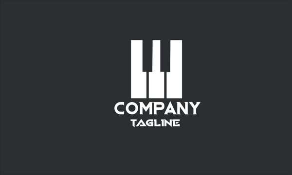 minimal digital music logo template