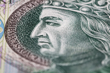 Obverse of 100 polish zloty banknote