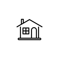 House line icon isolated on white background