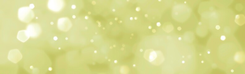 Festive abstract Christmas bokeh background - bokeh lights green gold - New Year, Anniversary,  banner, panorama	