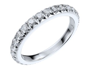 Diamond Ring Design For Women, 3D Rendering