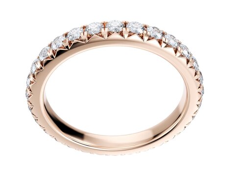 Diamond Ring Design For Women, 3D Rendering
