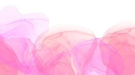 pink watercolor alcohol ink stain