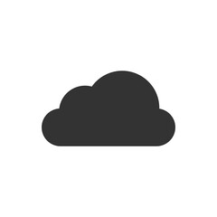 Cloud icon. Vector illustration isolated on white background.