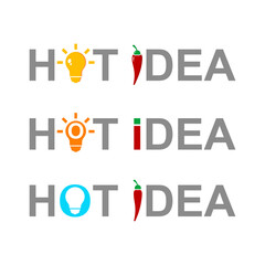 Business icon concept hot idea