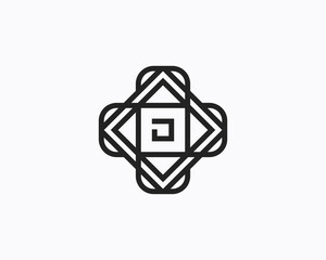 Minimal Simple Logo badge design Template