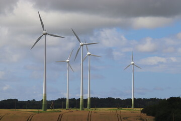 wind turbine in the wind