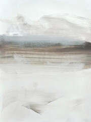 Abstract Art Painting. Modern art landscape. Contemporary art. 