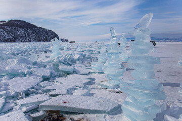 Ice, sculpture, iceland, frozen, winter