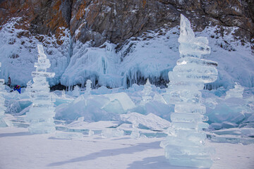 Ice, sculpture, iceland, frozen, winter