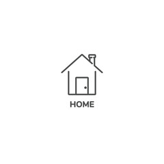house icon, home, line symbol. vector illustration eps 10
