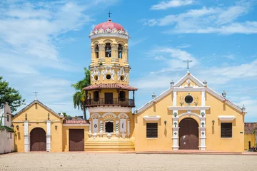Foto op Canvas santa barbara church in mompox colonial town, colombia © jon_chica
