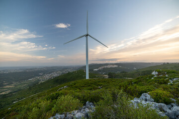 wind turbine in the mountains © Nilton