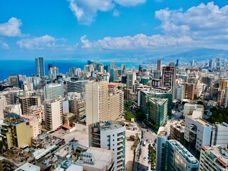 Wunderschöner Blick auf die Stadt Beirut im Libanon 