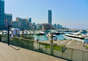 Naklejka premium Wunderschöner Hafen in Beirut Libanon 