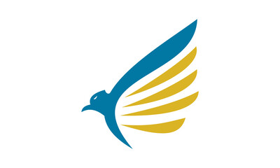 elegant eagle logo illustration