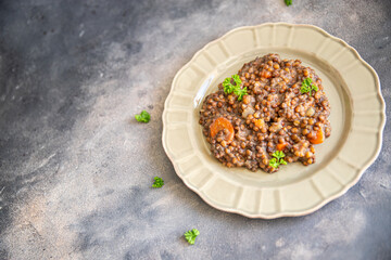 lentils vegetables cuisine fresh healthy meal food snack diet on the table copy space food background