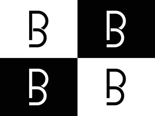 Creative and Minimalist Letter BP PB Logo Design , PB BP Monogram.eps
