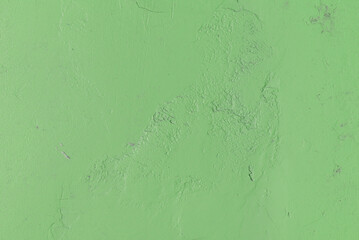 Poorly Plastered Painted Green Wall or Floor. Repair Required. Abandoned Premises. Conceptual...