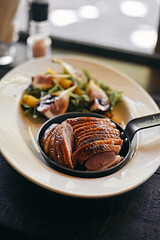 Duck Breast with rocket salad