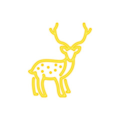 deer neon icon