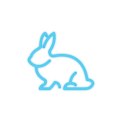 rabbit neon icon