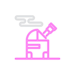 Fototapeta premium observatory neon icon