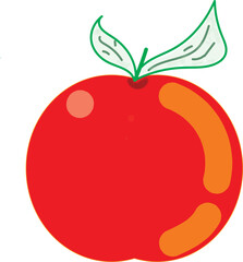 illustration of a tomato for promoting FnB industry